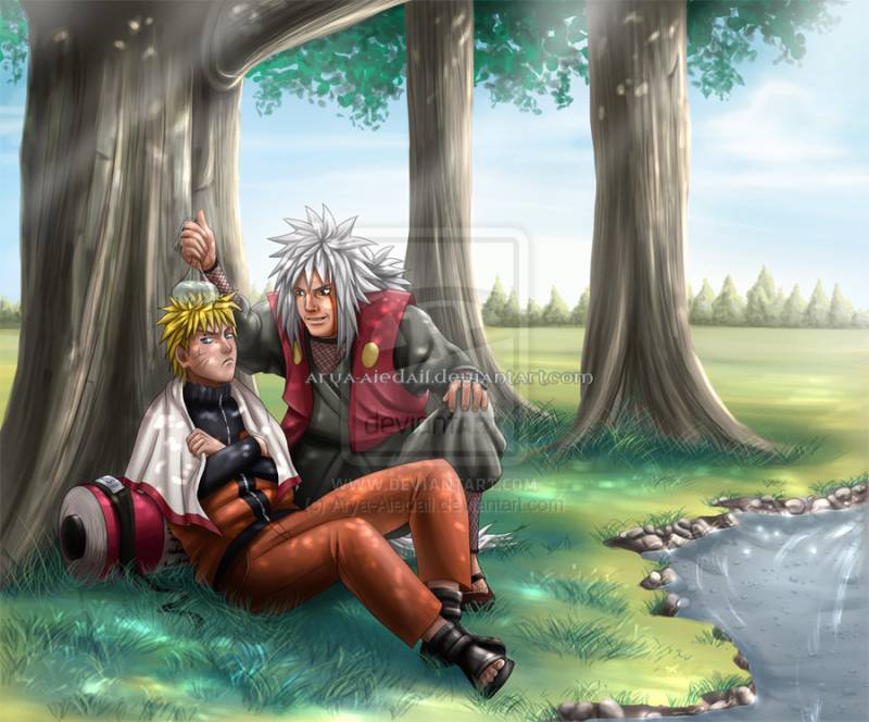 naruto and jiraiya