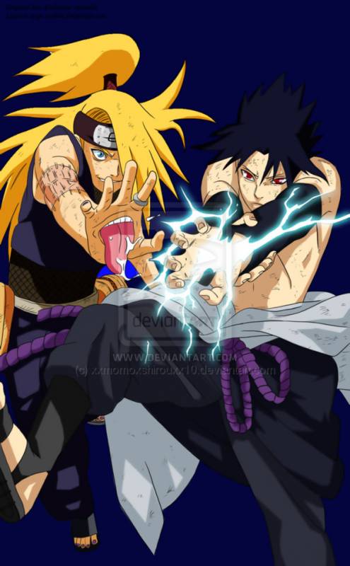 DEIDARA and SASUKE